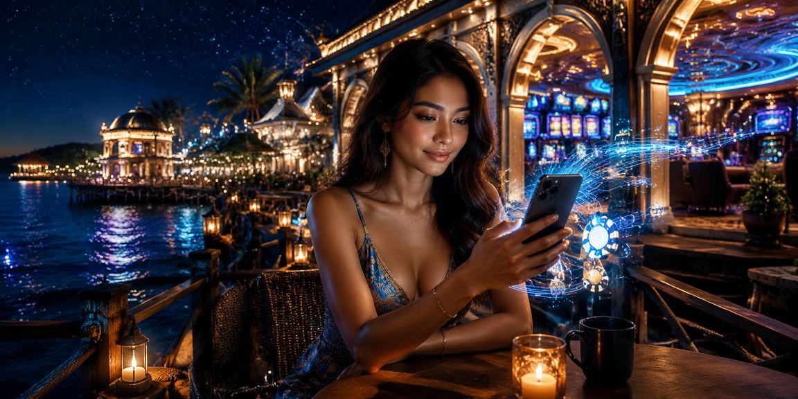 Pemain baccarat menggunakan telefon mudah alih di Sabah dengan akses kasino dalam talian